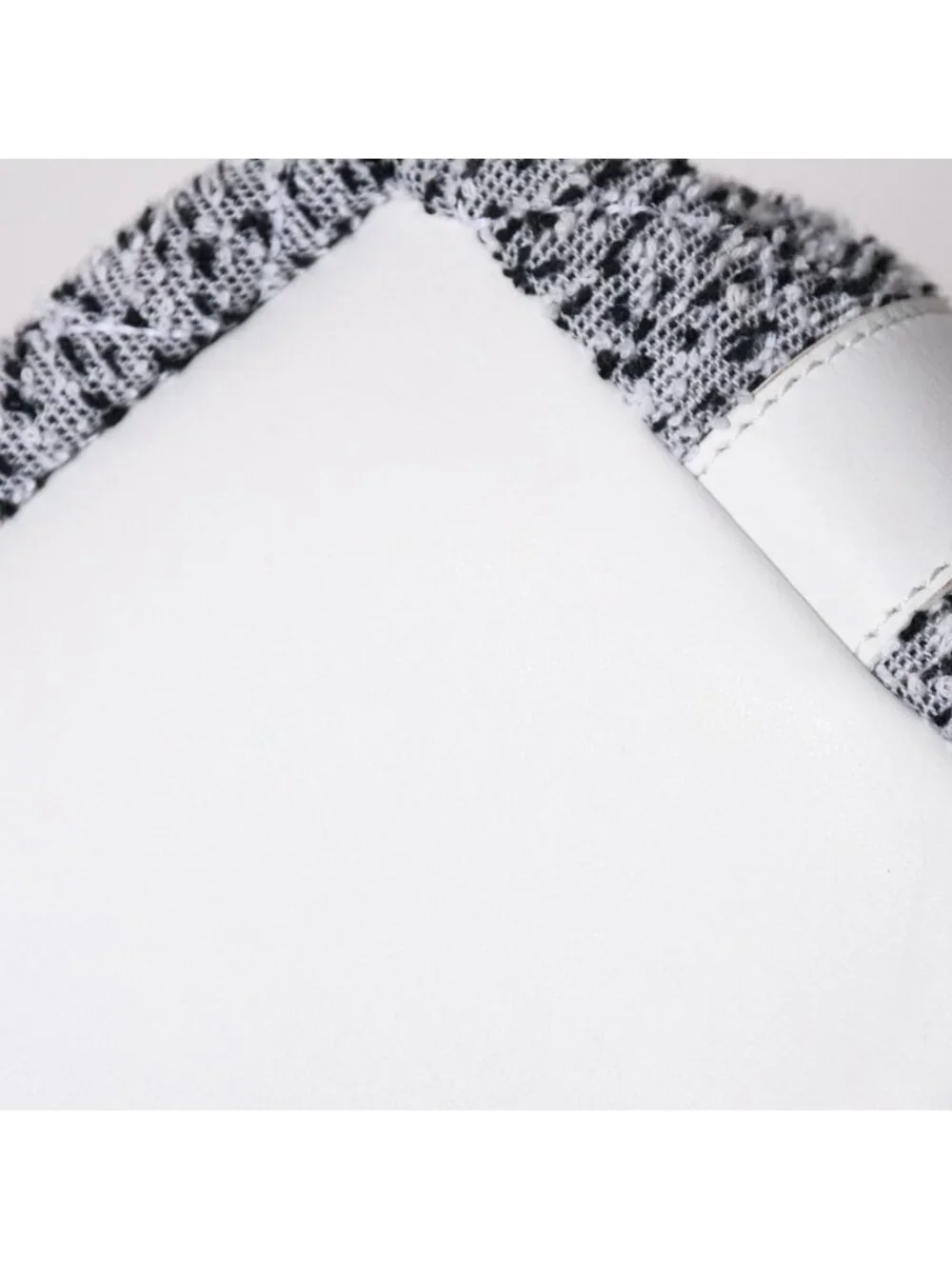 Chanel Cruise Collection Pile Beach Terry Cloth CC Logo White Gray Tote Bag